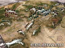 Satellite Map of Colorado's 14ers
